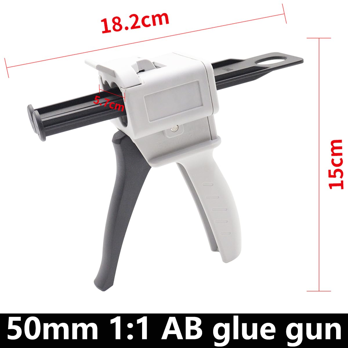 HFYJJHKQ AB 50ml Two-Component Glue Gun 2:1/1:1 Manual Dispensing Gun Kit