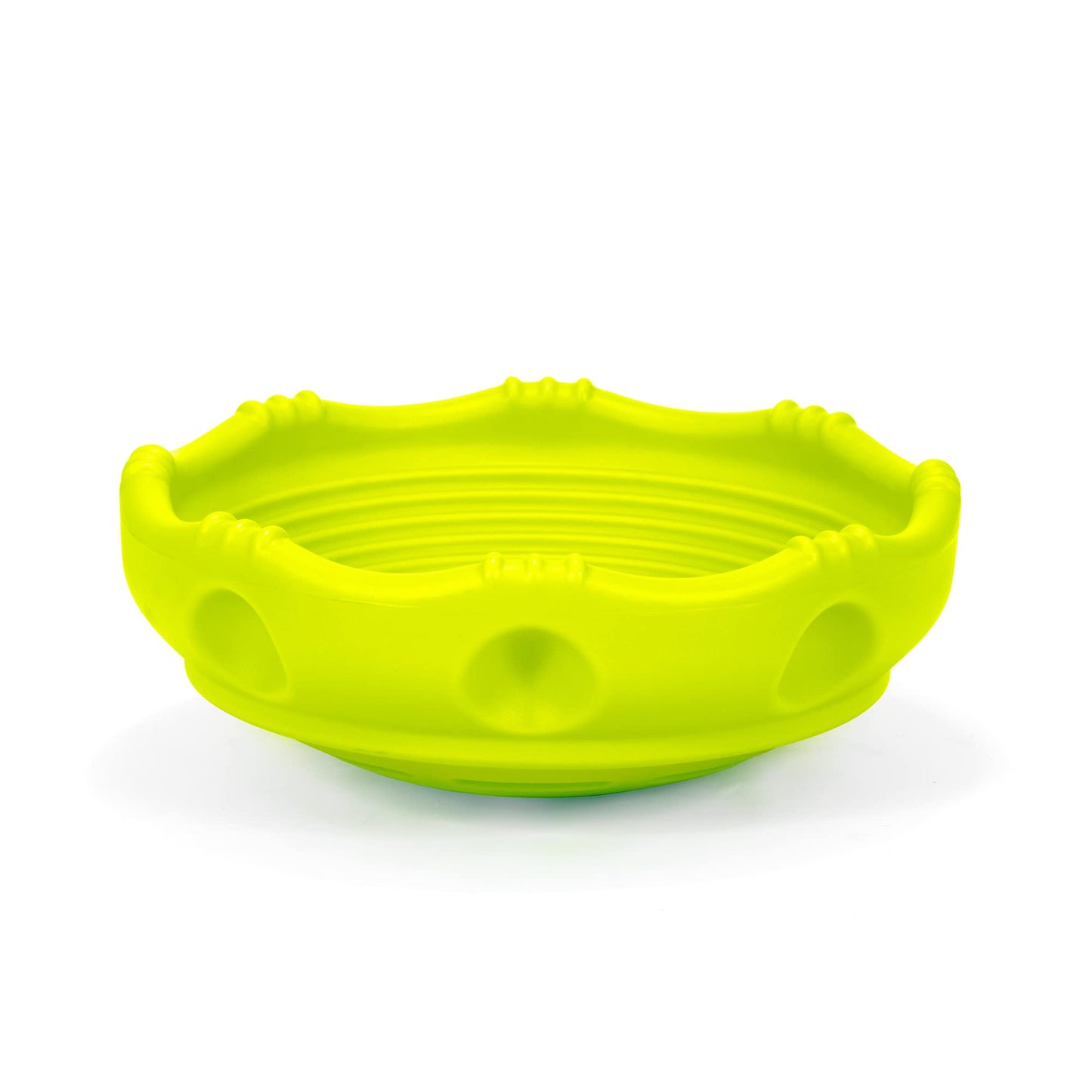 Simplay3 Two Sided Rock Around Wobble Disk and Climbing Dome for Toddlers and Kids - Rocking and Climbing - Indoor/Outdoor - Yellow/Green, Made in USA (1 Pack)