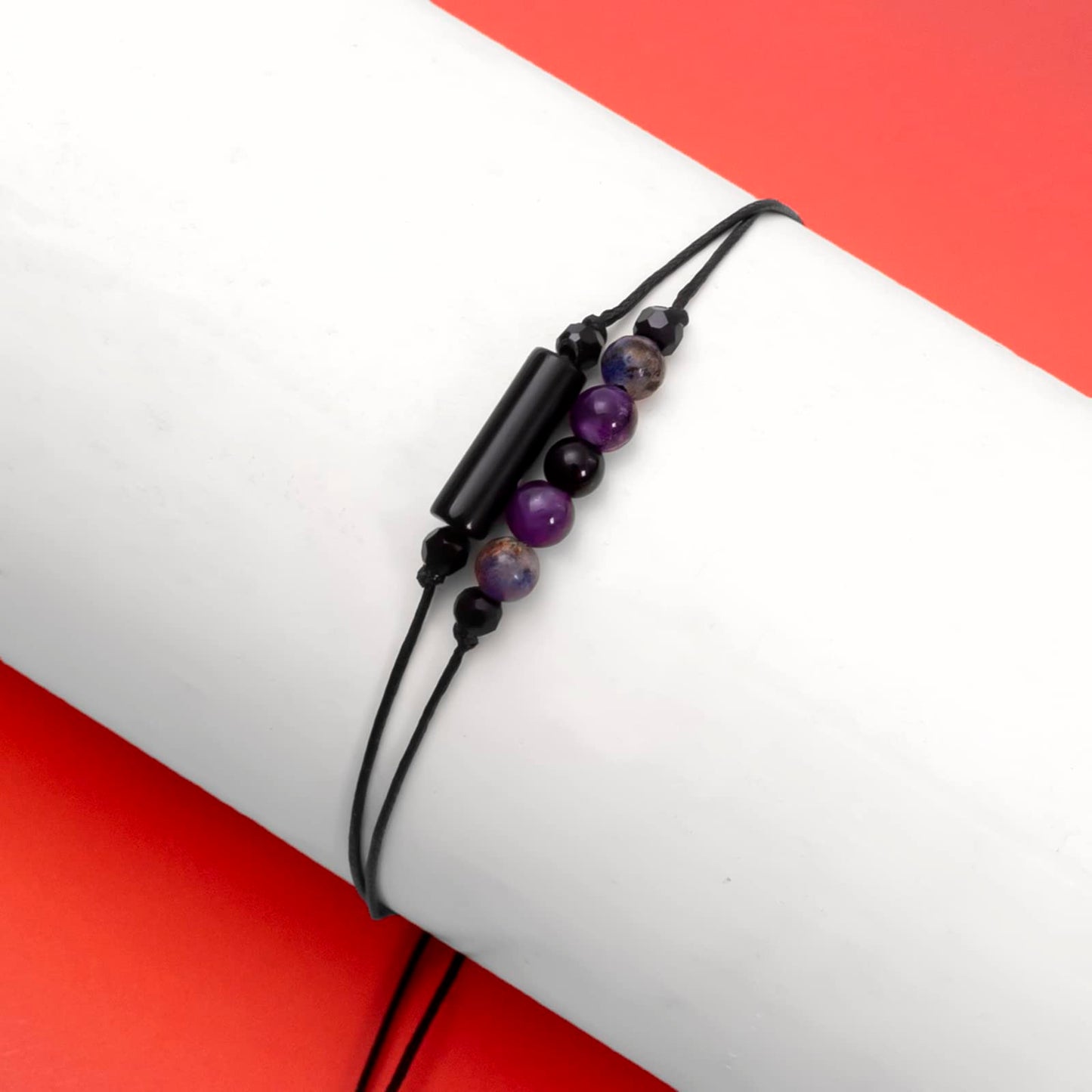 MTJAHPS Protection Bracelet, empath protection, black obsidian Crystals and Healing Stones Bracelet for Women ，Luck ，Anxiety and Stress Clam Bracelet (Anxiety and Stress-1)