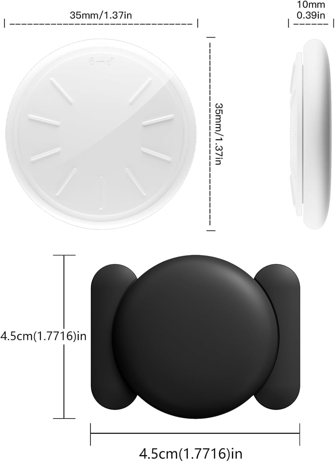 GPS Tracker for Vehicles, MINI Car Tracker Device Hidden for Vehicle, No Monthly Fee, Real-Time Tracker Device for Vehicles Work with Find My (iOS Only), Magnetic Waterproof Car GPS Tracker, 1PCS