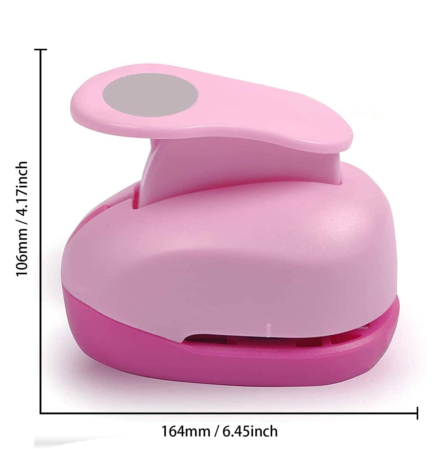 Circle Punch 3 Inch Craft Hole Paper Punch Pink - Extra Large 75mm Circle Hole Round Punchers for Cardstock, Gift Wrapping, Greeting Cards and Scrapbook