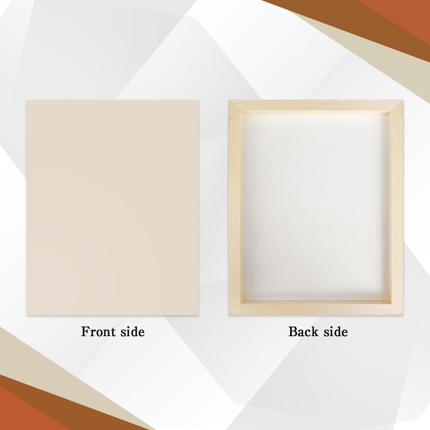 CONEHOY 12 Pcs Wood Panels 8 x 10 inch Unfinished Wooden Canvas Board for Painting Arts Pouring Oils Acrylics