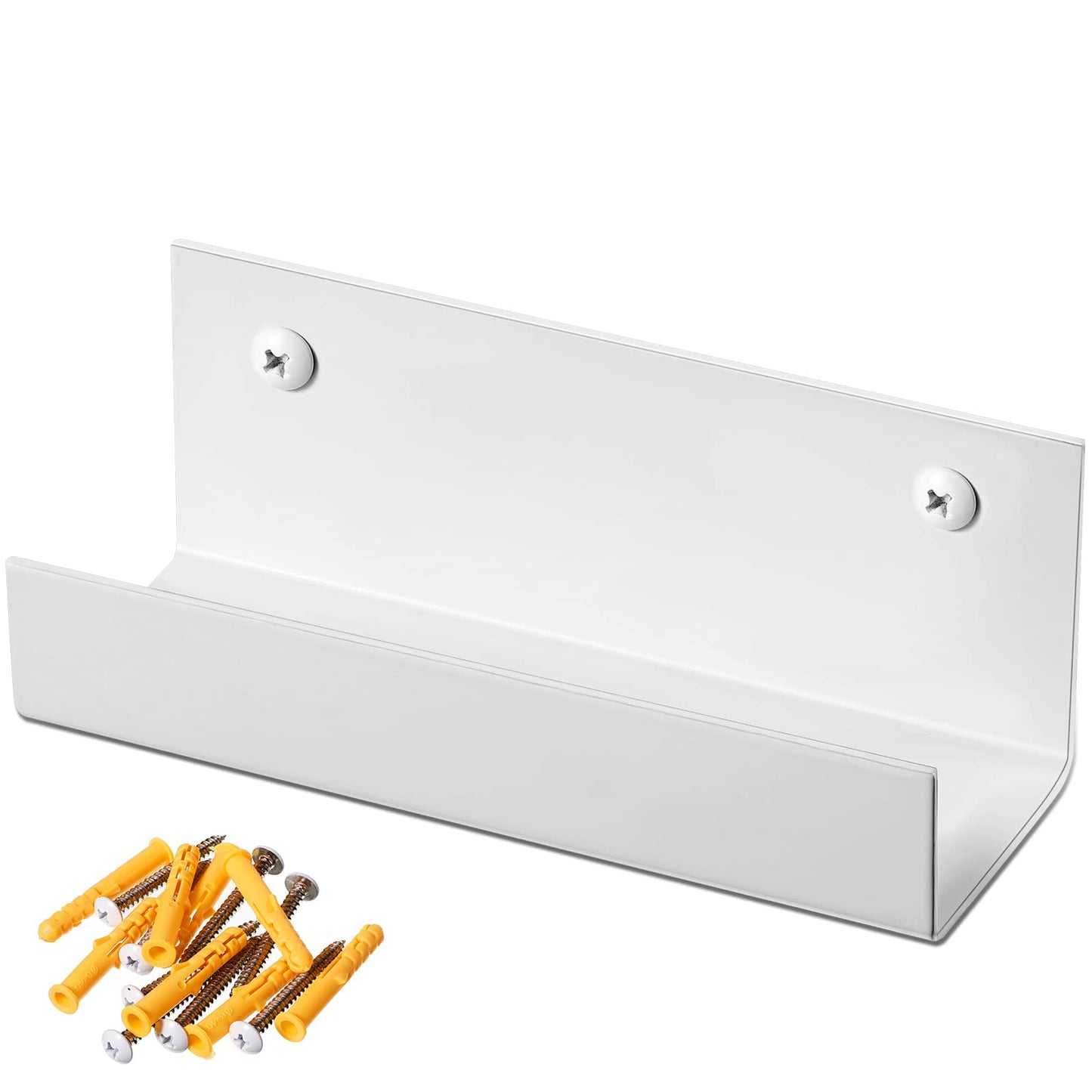 Blulu 4 Pcs Wall Mount Ladder Wall Wheelbarrow Hanger Steel Garage Storage Hook Wheelbarrow Hanger Heavy Duty Garage Storage Organizer for Hang Ladders Carts Chair Bicycle (White)