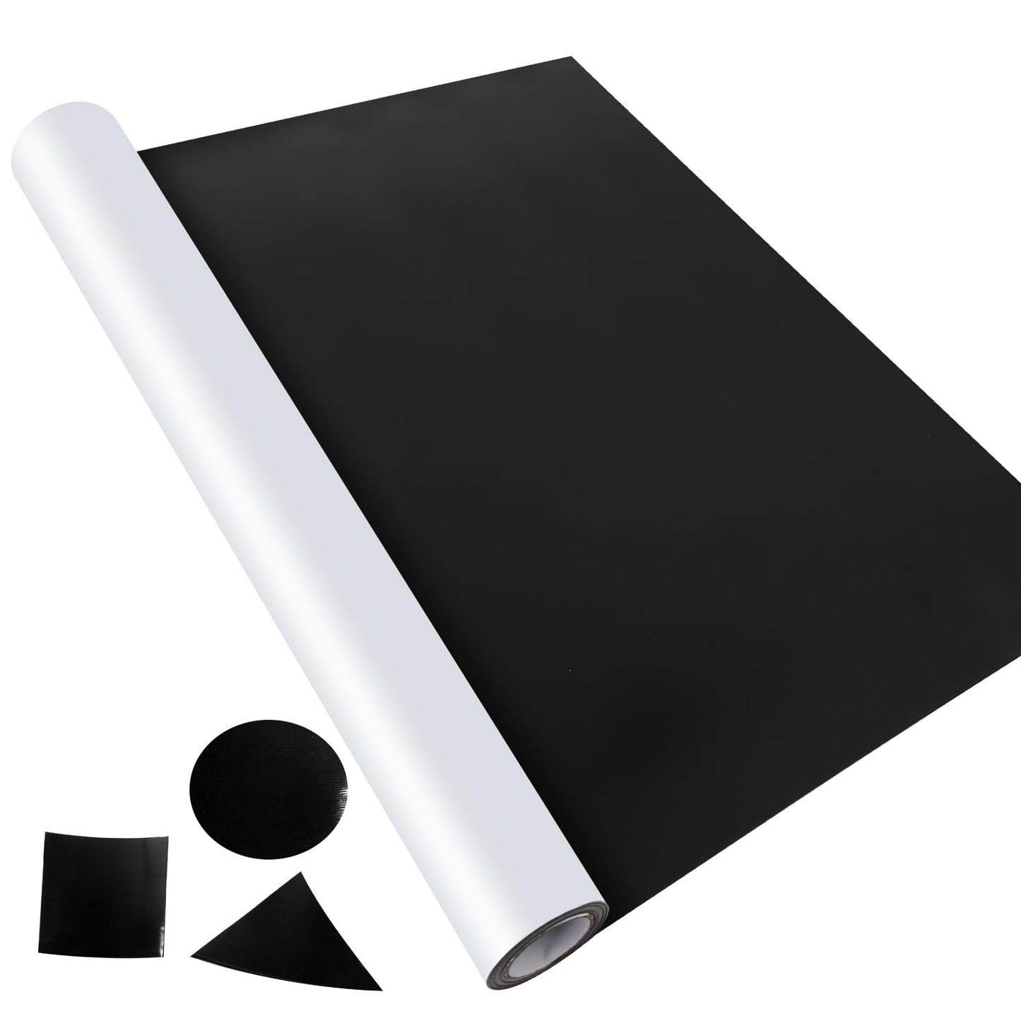 AISIMEE Blank Magnetic Sheet Roll,24”x 25’Strong Magnet Sheets Flexible Roll,30Mil Thickness Magnetic Paper Non Adhesive,White Vinyl Front-Printable-Sign Sheet Safe for Vehicles DIY Craft Projects