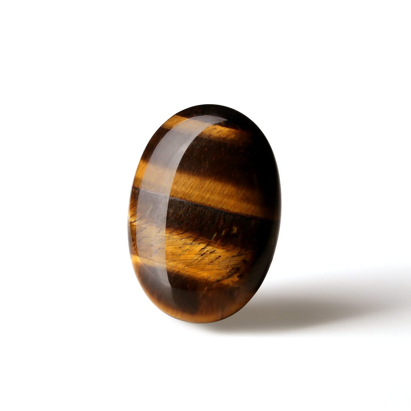 Tiger Eyes Thumb Healing Crystals Stones Sets Hand Carved Stones Gemstone Pocket Natural Stone Meditation Reiki Energy Oval Palm Stone Worry Stone for Anxiety Therapy