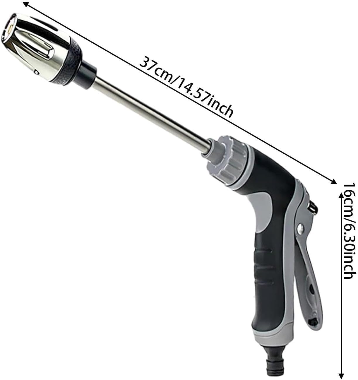 Pressure Washer, Handheld Power Washer with 360° Rotating Nozzle, 3 Spray Modes, Stainless Steel Universal Hose Fit,Pressure Washer Gun for Car, Patio, Driveway & Outdoor Cleaning