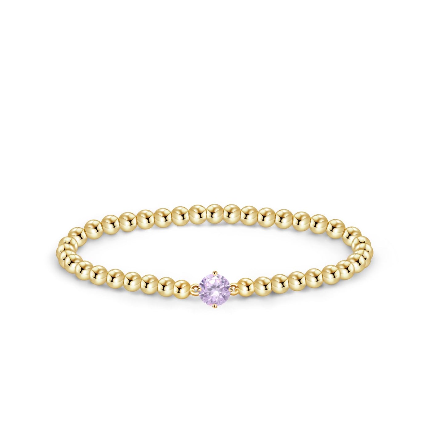 Free bird June Birthstone Bracelets for WomenTrendy Dainty 14K Gold Plated Alexandrite Bracelet Non Tarnish Stackable Friendship Bracelets Jewelry Gifts for Best Friend