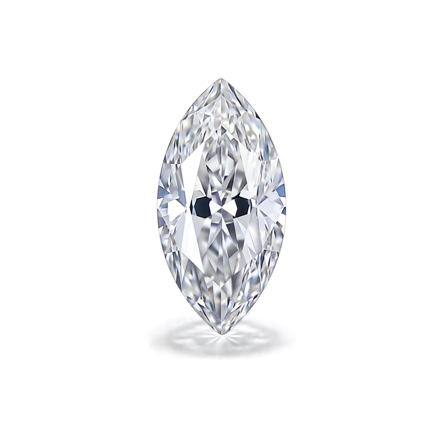 1-5 Carats Moissanite Loose Stone Lab Grown Synthetic Diamond Loose D Color Round/Oval/Heart/Princess/Cushion/Asscher/Pear/Marquise/Radiant/Emerald Cut Moissanite Loose Gem Stones for Ring Pendant Jewelry Making Gift (Marquise Cut, 1 Carats)