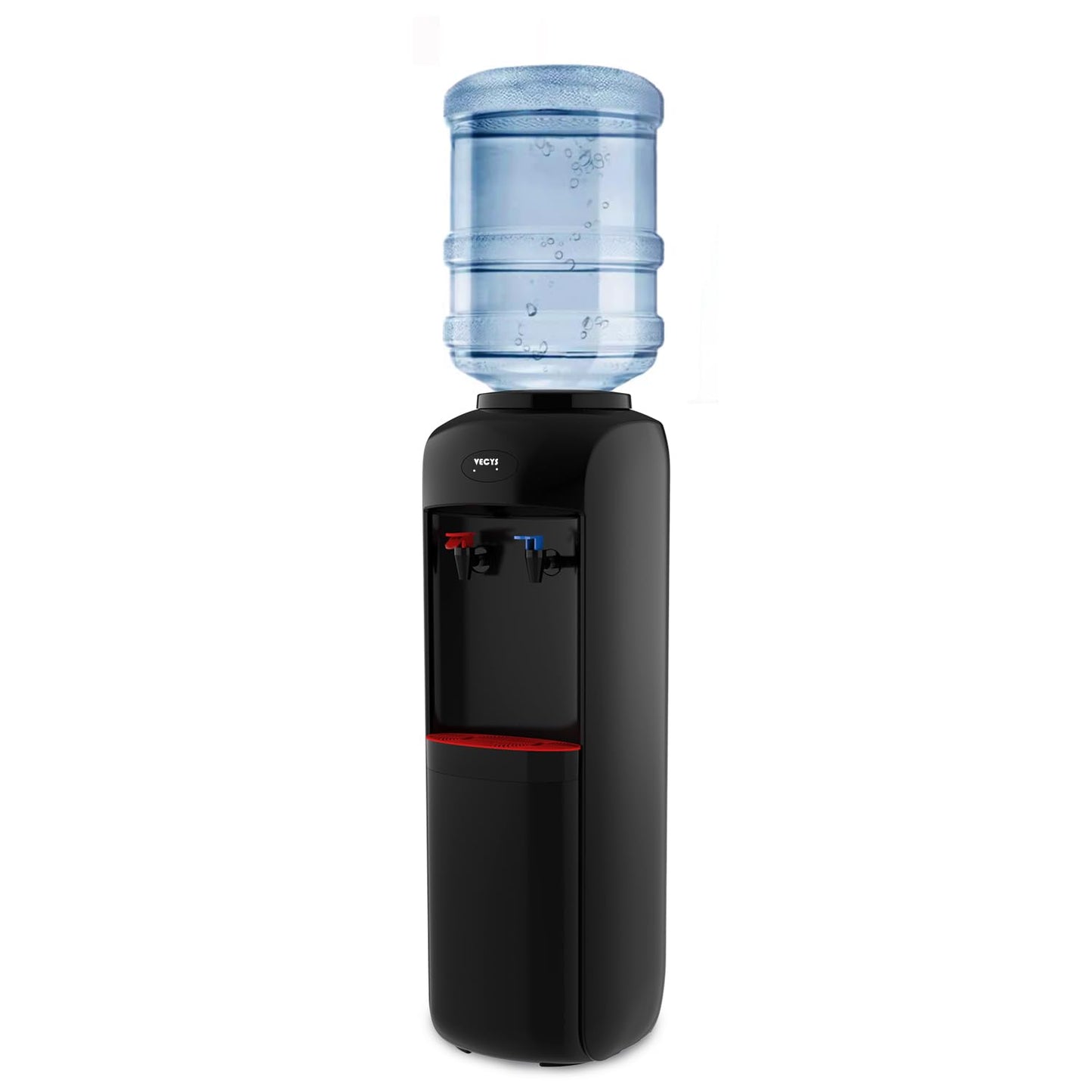 VECYS Hot and Cold Water Cooler Dispenser 3 or 5 Gallon with Child Safety Lock, Built-in Refrigerating Compressor and 304 Stainless Steel Reservior