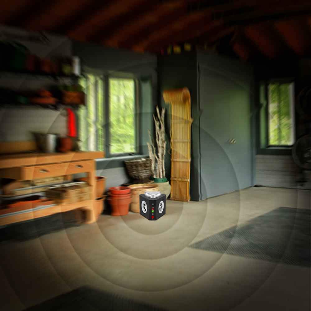 Angveirt Ultrasonic Rodent Repellent Plug-in Indoor, Mouse & Rat Deterrent with 12 Strobe Lights and 4 Sound Modes, Electronic Pest Repeller for Home, Garage, Attic, RV - Prevents Nesting & Damage