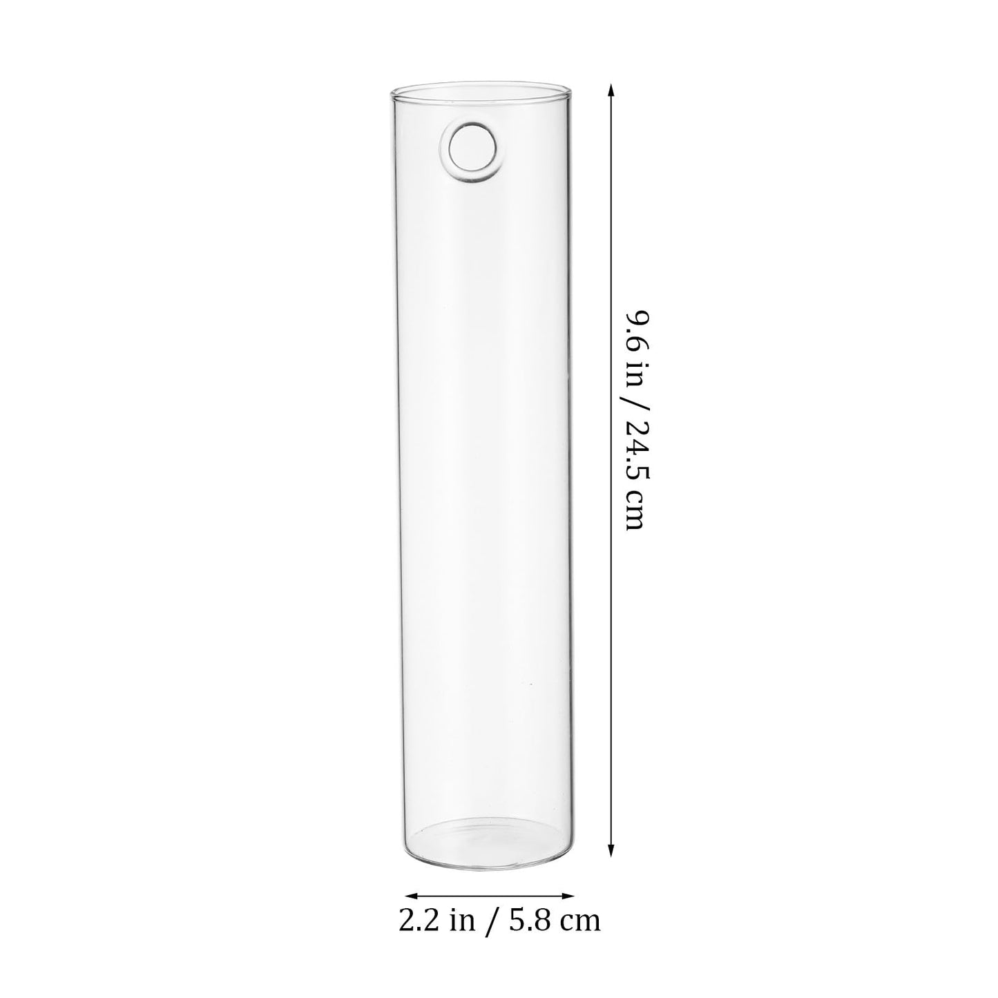 Angoily Wall Mounted Flower Vase Glass Tube Propagation Station 2pcs Hanging Terrarium Indoor Planter for Hydroponic Plants Modern Home Décor