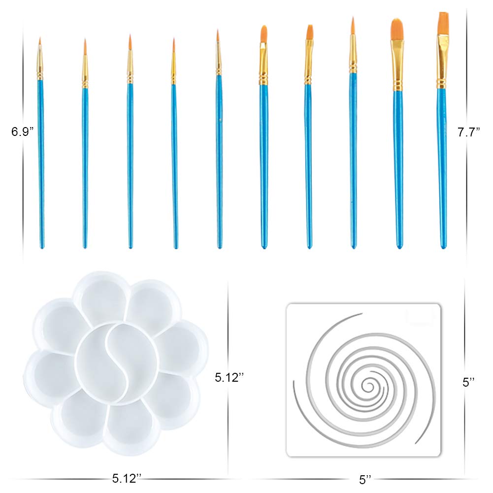 53PCS Mandala Dotting Tools Set for Painting Rocks,Mandella Art and Drafting Art Supplies