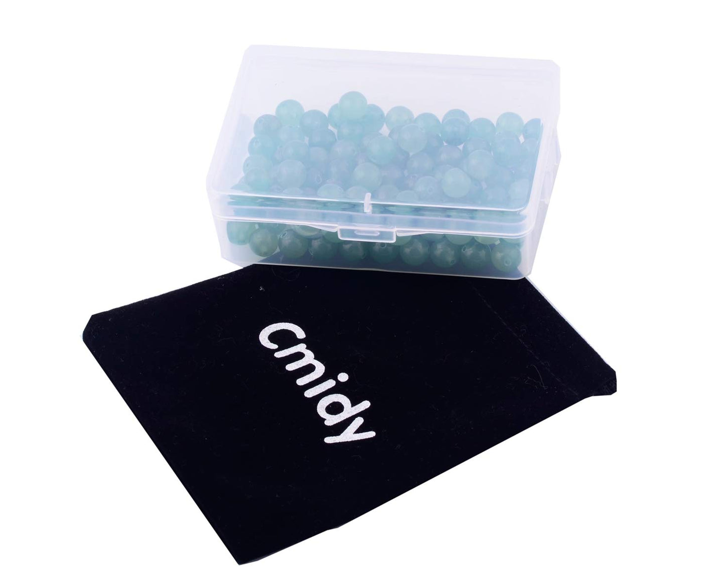 Natural Stone Beads 100pcs 8mm Green Aventurine Round Genuine Real Stone Beading Loose Gemstone DIY Charm Smooth Beads for Bracelet Necklace Earrings Jewelry Making (Green Aventurine, 8mm)