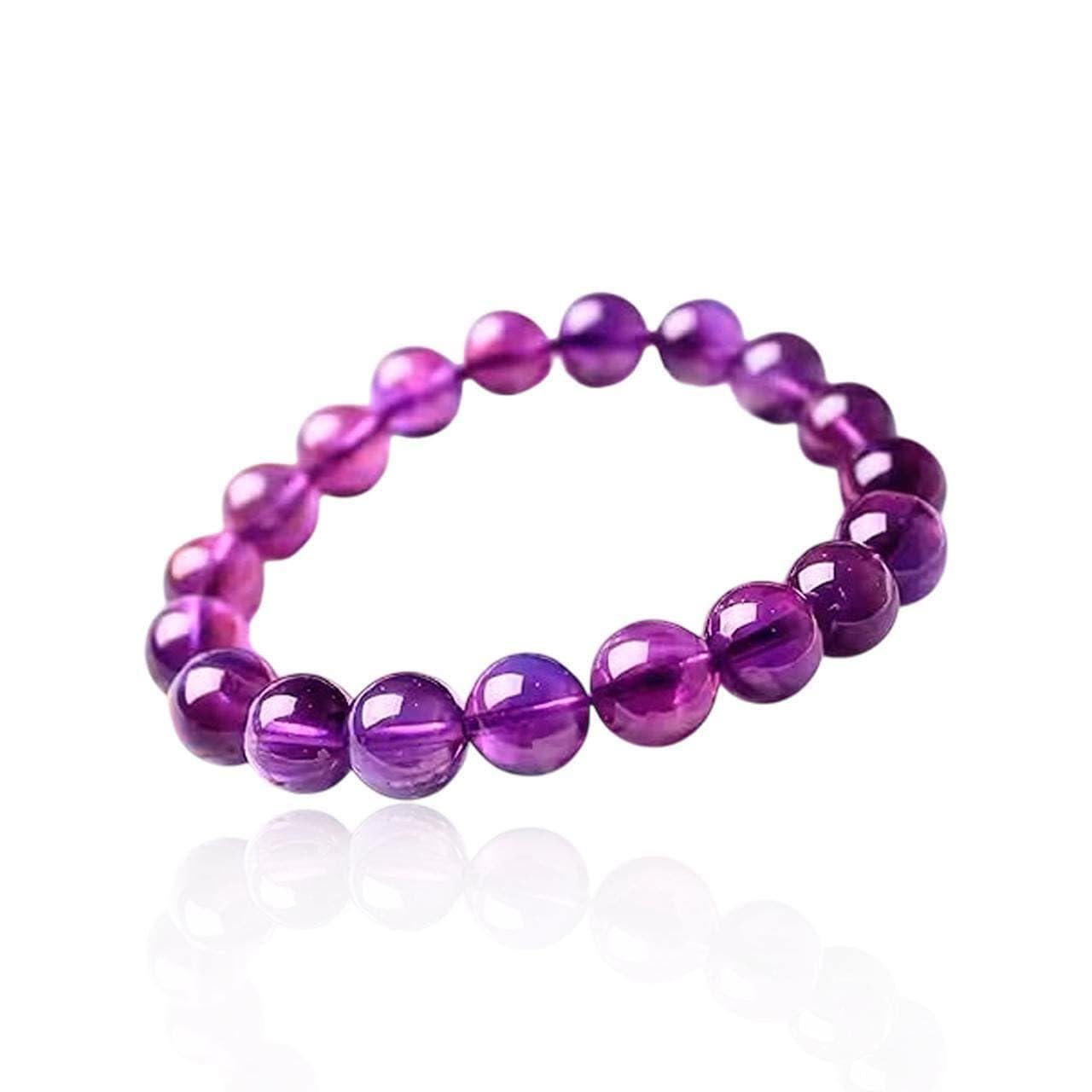 Natural Amethyst Healing Bracelet – Handmade Gemstone Jewelry for Stress Relief, Protection, Spiritual Balance & Chakra Alignment – Spiritual Gift for Women & Men, Birthday & Special Occasions