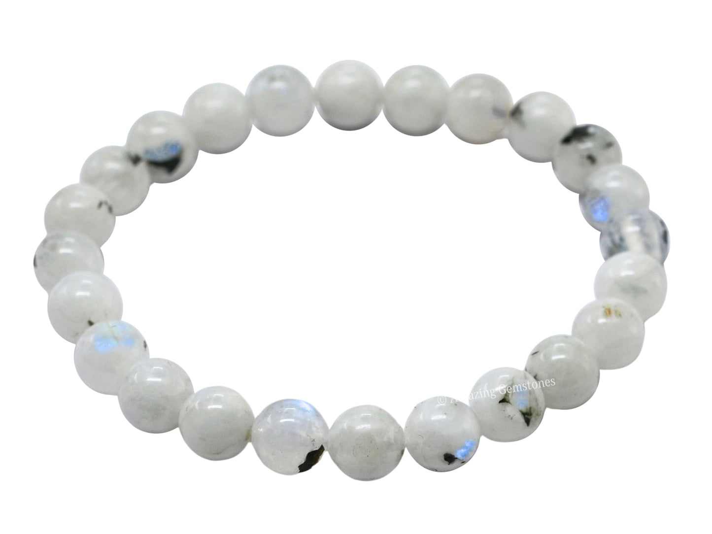 Amazing Gemstone Crystal Bracelet for Women Men's Gifts - Protection Healing Crystal Bracelet - 8mm Gemstone Beaded Stretchable Bracelet Pulseras Para Hombres Mujer Stocking Stuffers Mothers Day Gift (Rainbow Moonstone)