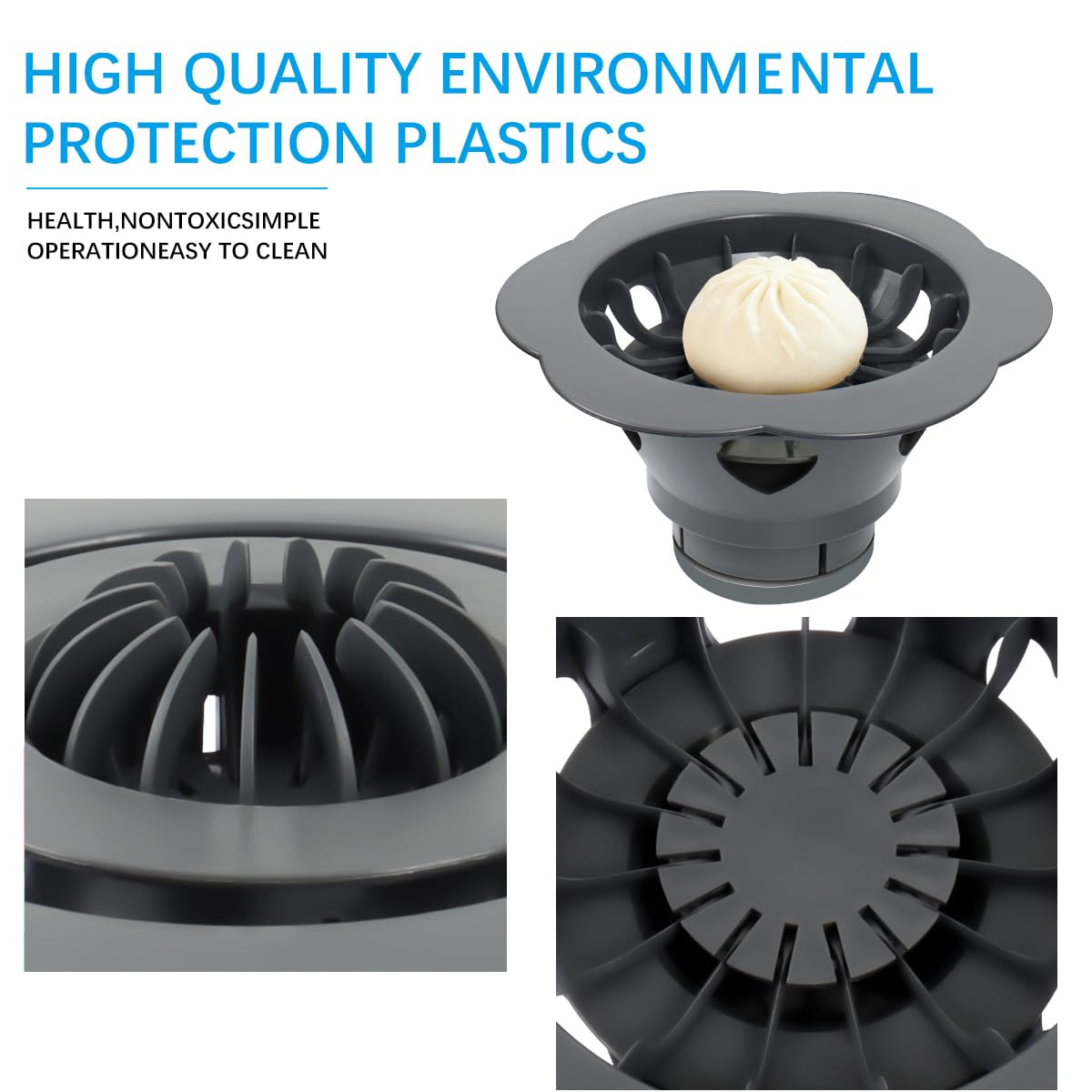 Baozi Maker Machine,6.57" Dumpling Momo Maker Mold Plastic Kitchen Gadget Tool Homemade Bao Buns Preparation Culinary Exploration Ease of Use Cleaning