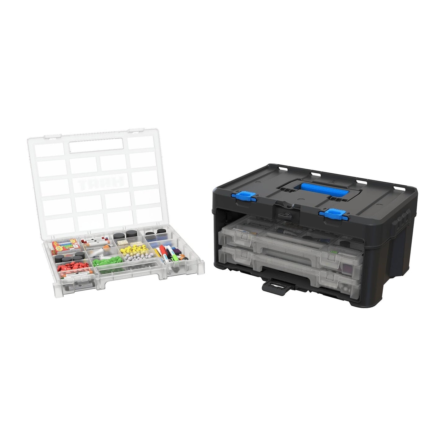 3 Case Parts and Tool Box Organizer Black
