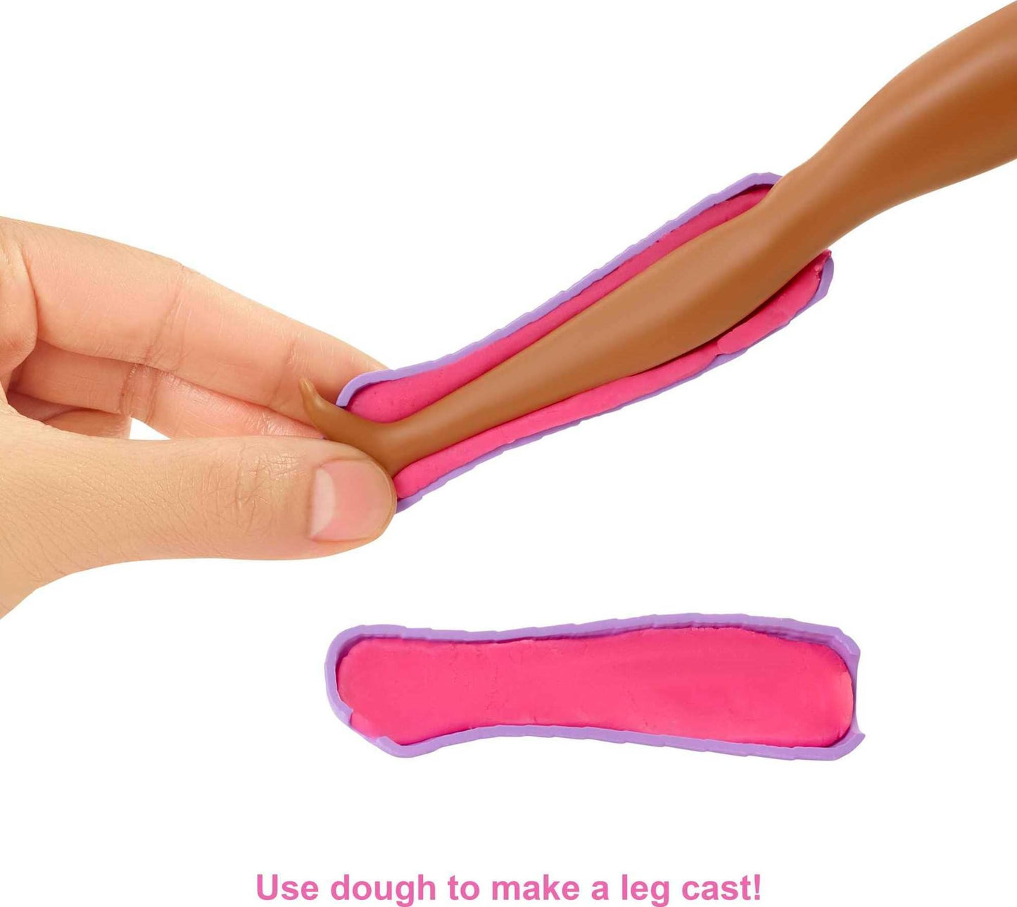 Barbie Fast Cast Clinic Playset, Brunette Barbie Doctor Doll, 30+ Play Pieces, 4 Play Areas, Cast & Bandage Making, Medical & X-ray Stations, Exam Table, Gift Shop & More, Great Toy for 3 Years & Up