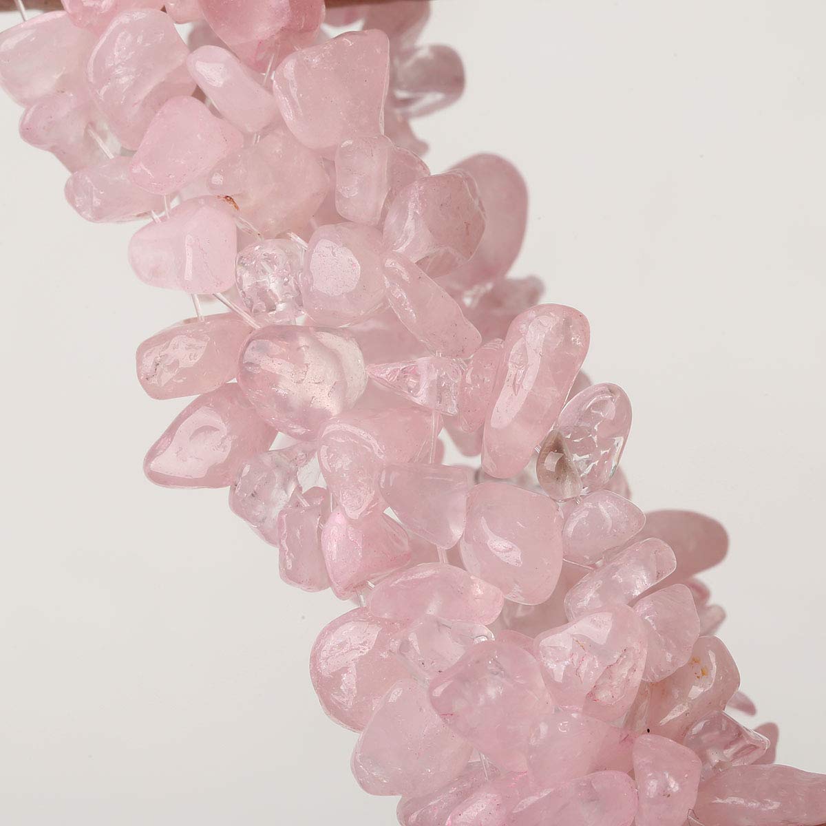 YACQ Gemstone Stretch Cuff Bracelet 5 Layer Braided Birthstone Celestial Chunky Chakra bracelet Handmade Jewelry for Women Wife Girlfriend Mom 7.5" (rose-quartz)