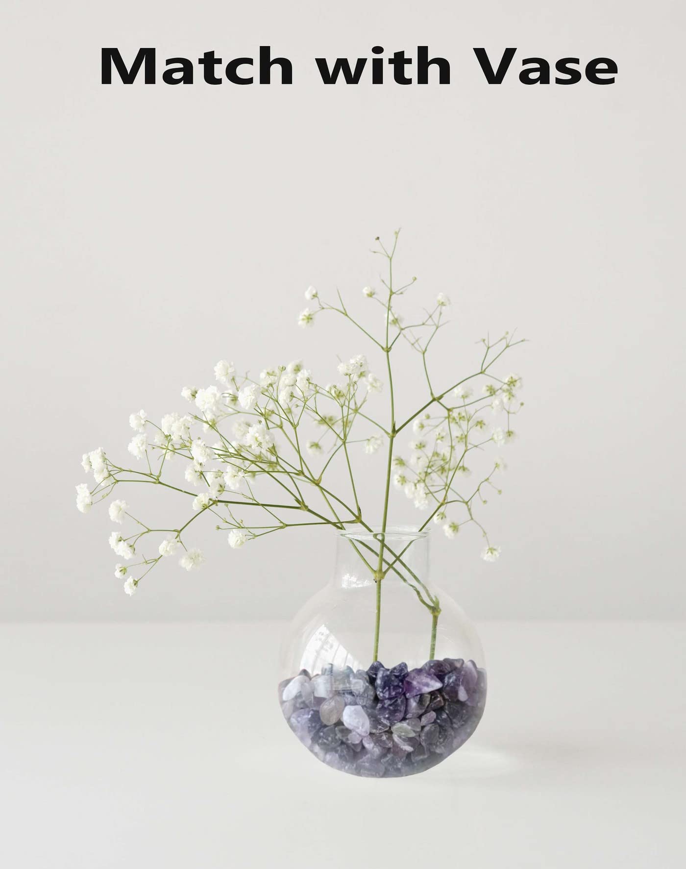LAIDANLA Amethyst Crushed Stone Crystal Chips Bulk Natural Gemstones Healing Reiki Crystals Mini Quartz Vase Filler Aquarium Gravel 100g