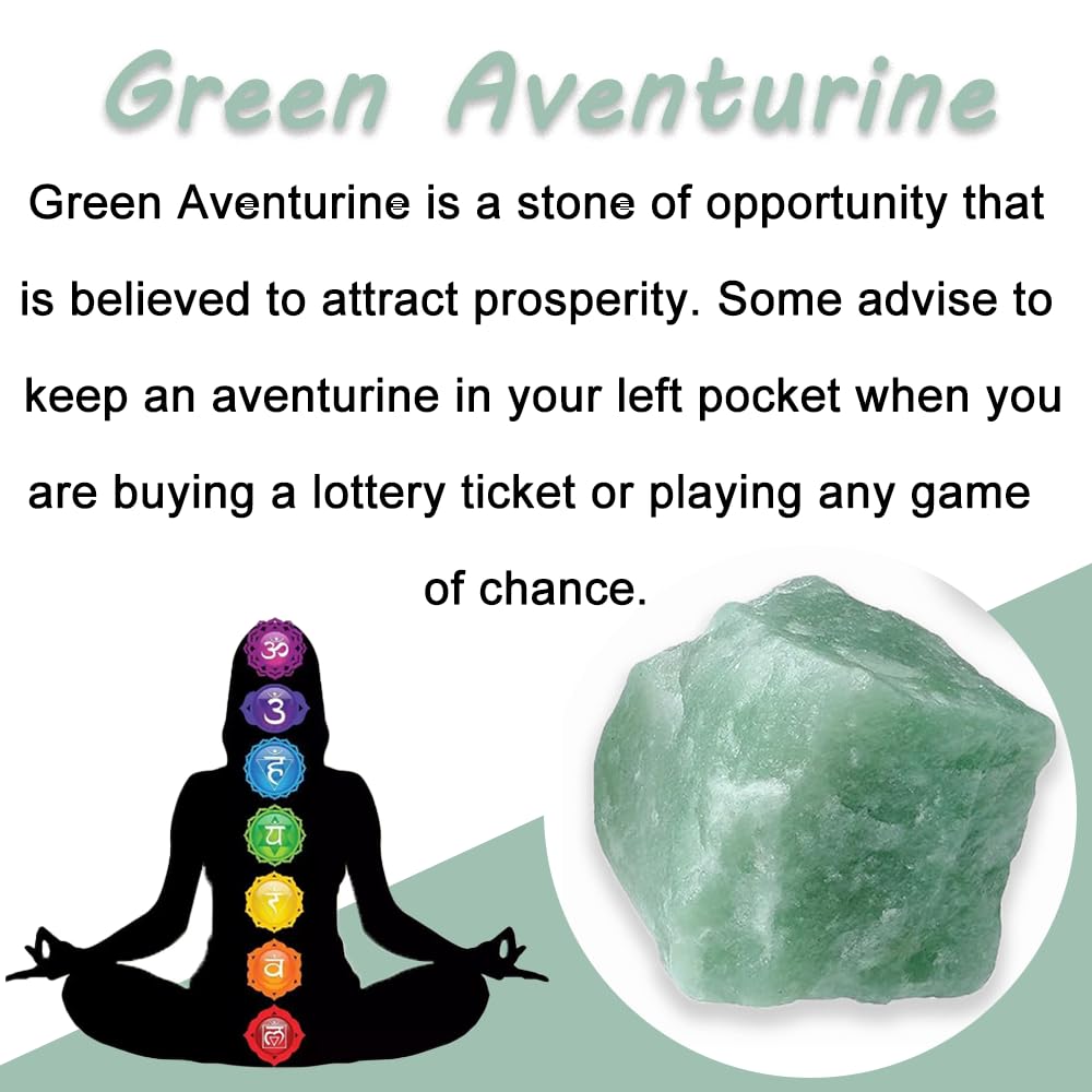 2PCS Natural Raw Stone Healing Crystals Bulk Healing Gemstones for Reiki Tumbling Fountain Rocks Meditation Garden Home Decor (Green Aventurine)
