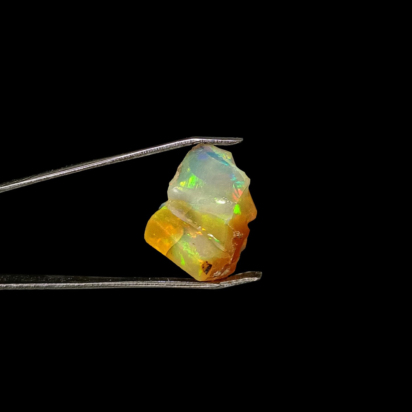 Aemmbriluxe™ 7.61 Cts Natural Ethiopian Welo Opal Rough Stone Single Piece, October Birthstone, Raw Fire Crystals Rock, Play of Colors, Jewelry Making Gemstones, Handpicked, Ultra Fire Striking Opal