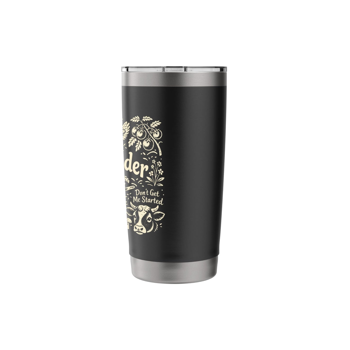Homesteader Retro Farm Wheelbarrow & Garden Icons Stainless Steel Insulated Tumbler