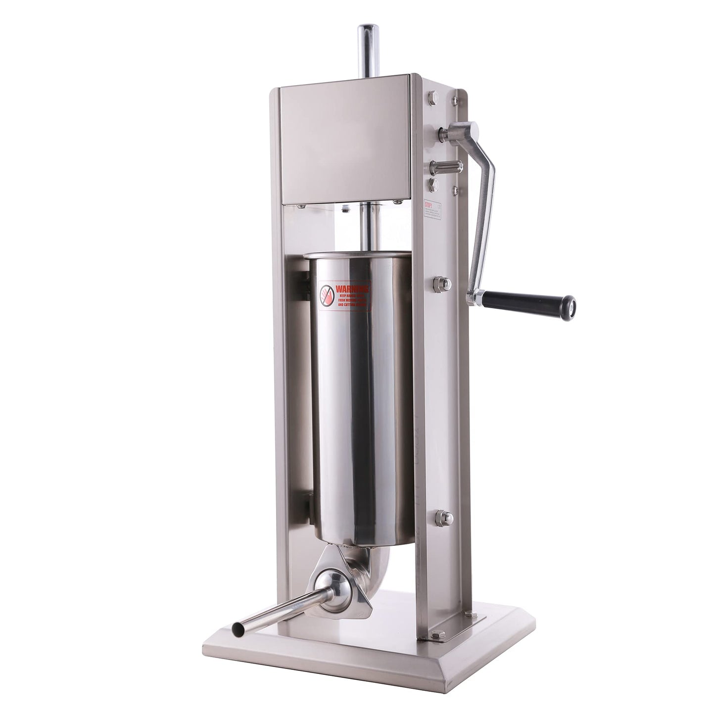 Hakka 11 Lb/5 L Sausage Stuffer 2 Speed Stainless Steel Vertical Sausage Maker