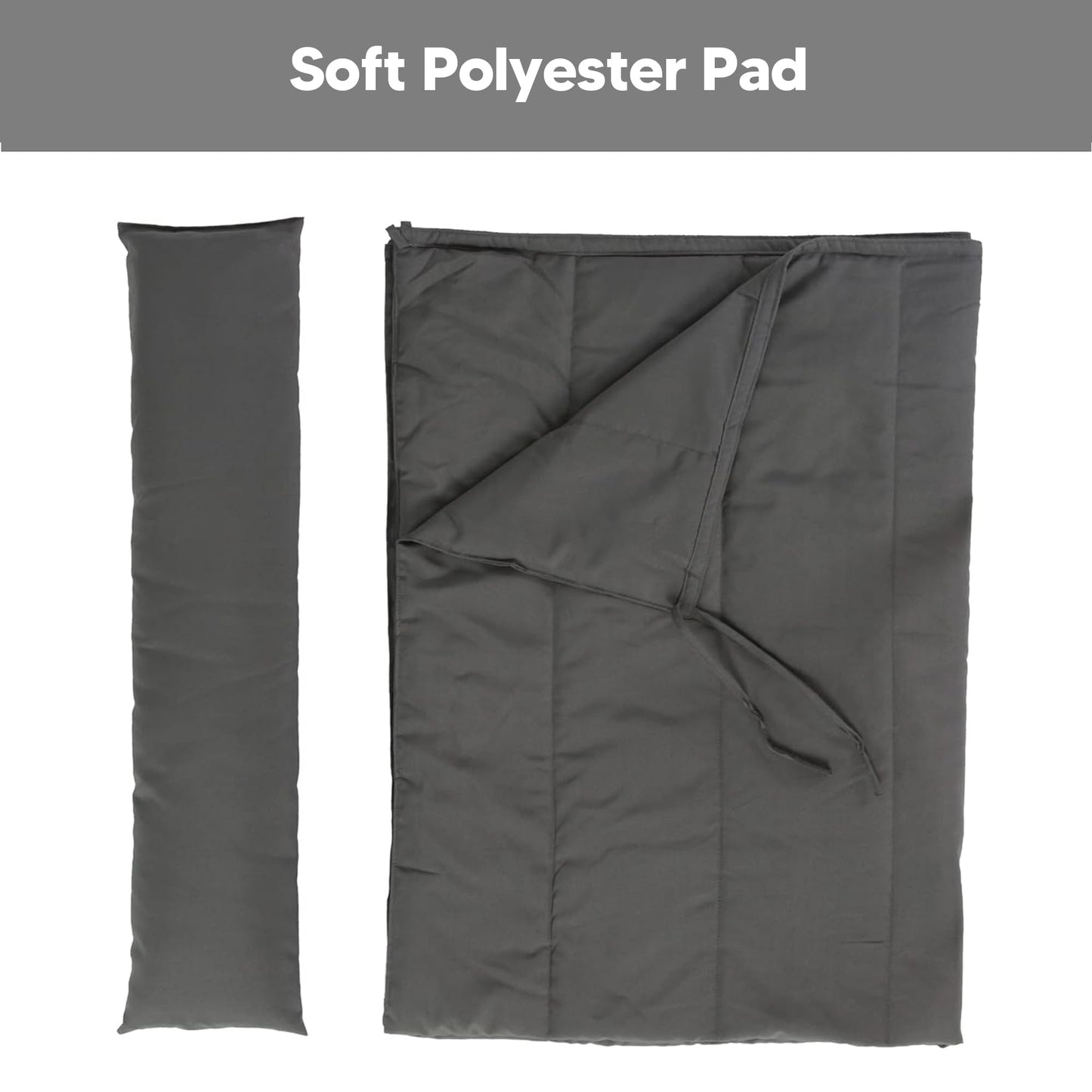 SUNCREAT Outdoor Portable Hammock Pad, 2 Person Polyester Hammock Pad, Dark Gray