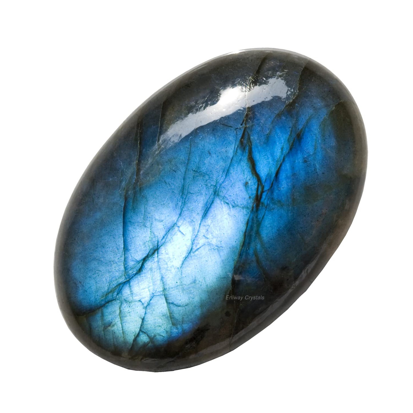 Labradorite Healing Crystal Stones, 1.25-2.0" Large Reiki Healing Gemstones Natural Tumbled Polished Stones for Energy Witchcraft Therapy Meditation