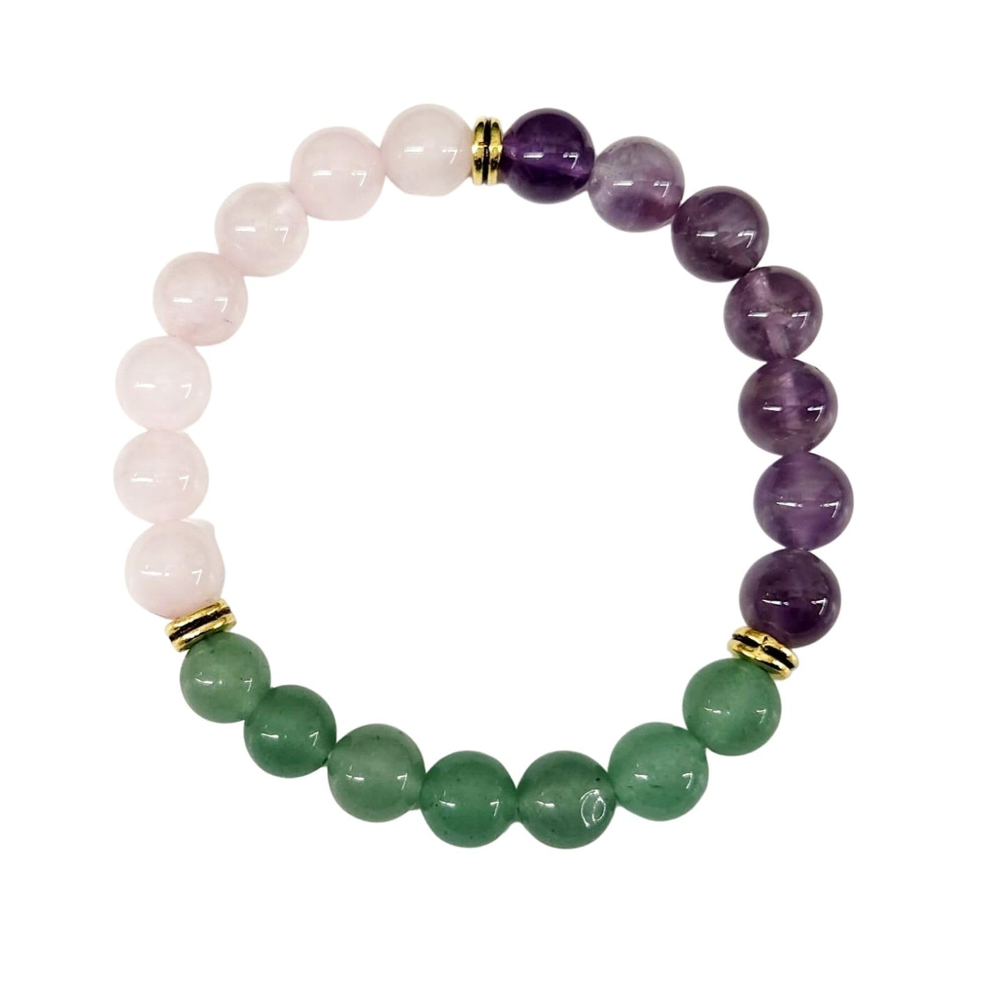 Smart Intentions Anxiety Relief Bracelet for Women - Unique Healing Stones Bracelet for Stress Relief & Meditation, Stretchable Beaded Bands with Natural Healing Energy, 14 Different Crystal Bracelets to Choose From (Menopause- Hematite, Rhodonite, Howlit