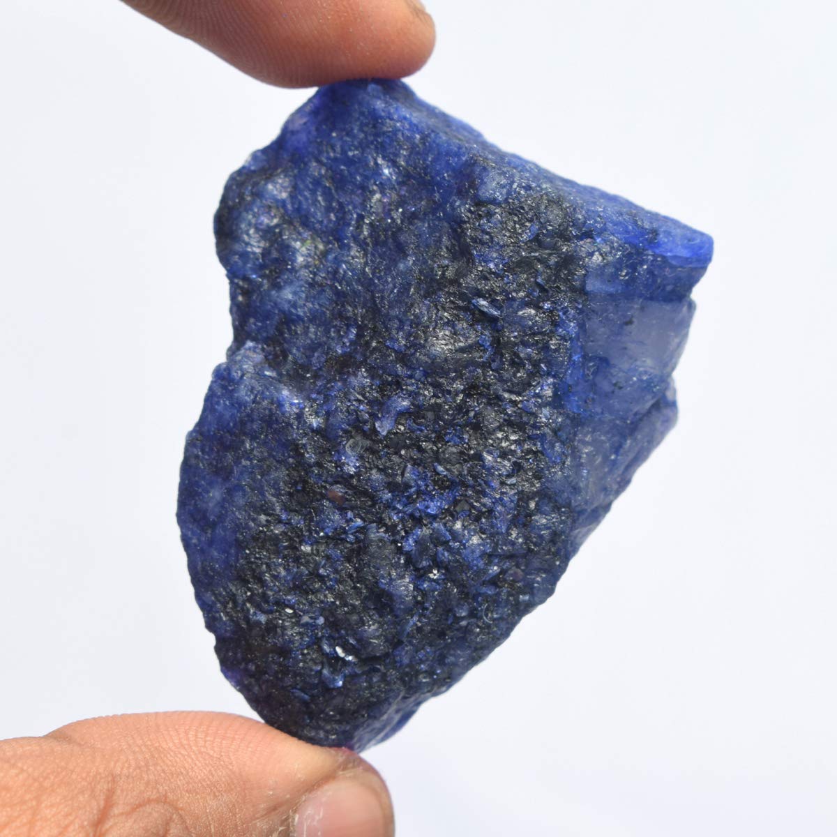 GEMHUB 189 Carat Raw Uncut Sapphire Healing Crystal Loose Gemstone for Charms Rough Blue Sapphire Loose Gem