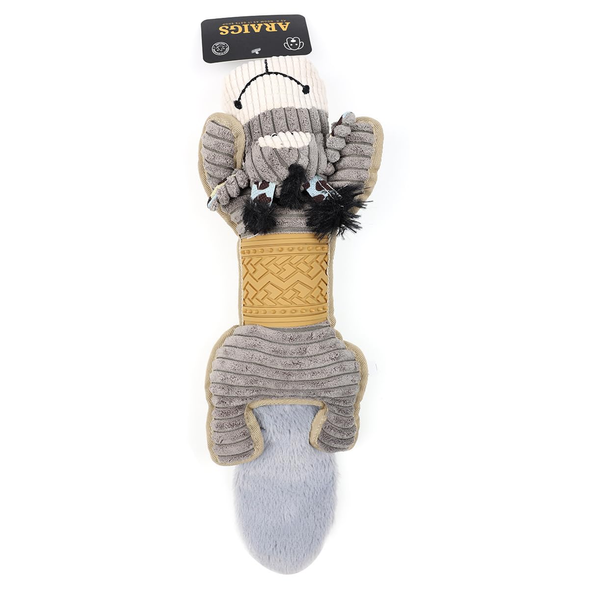 ARAIGS Pet Companion Squeaky Plush Toy - Comforting Dog & Cat Plush Toys with Squeaker, Soft Cuddly Companion for Anxiety Relief, Training & Play - Premium Quality Pet Toys 4 Pack