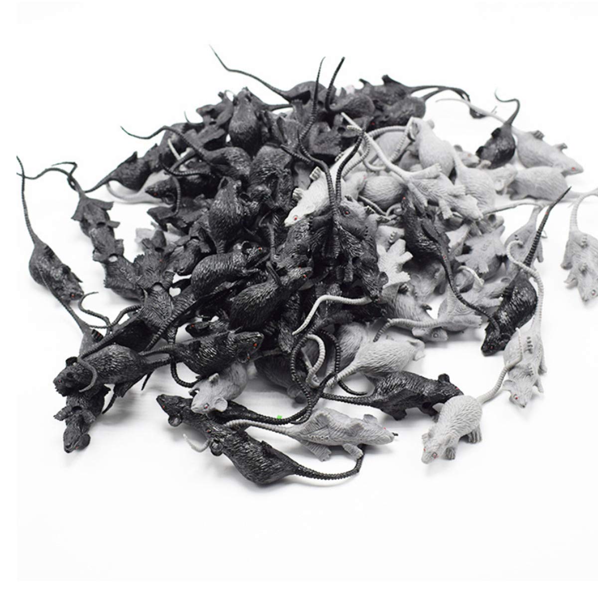 30 Pcs Mini Simulated Mouse Fake Mice Realistic Mouse Fake Rats Small Plastic Mice Realistic Terror Plastic Mouse Figurines Toy for Kids Children April Fools Day Halloween Prank Party Supplies