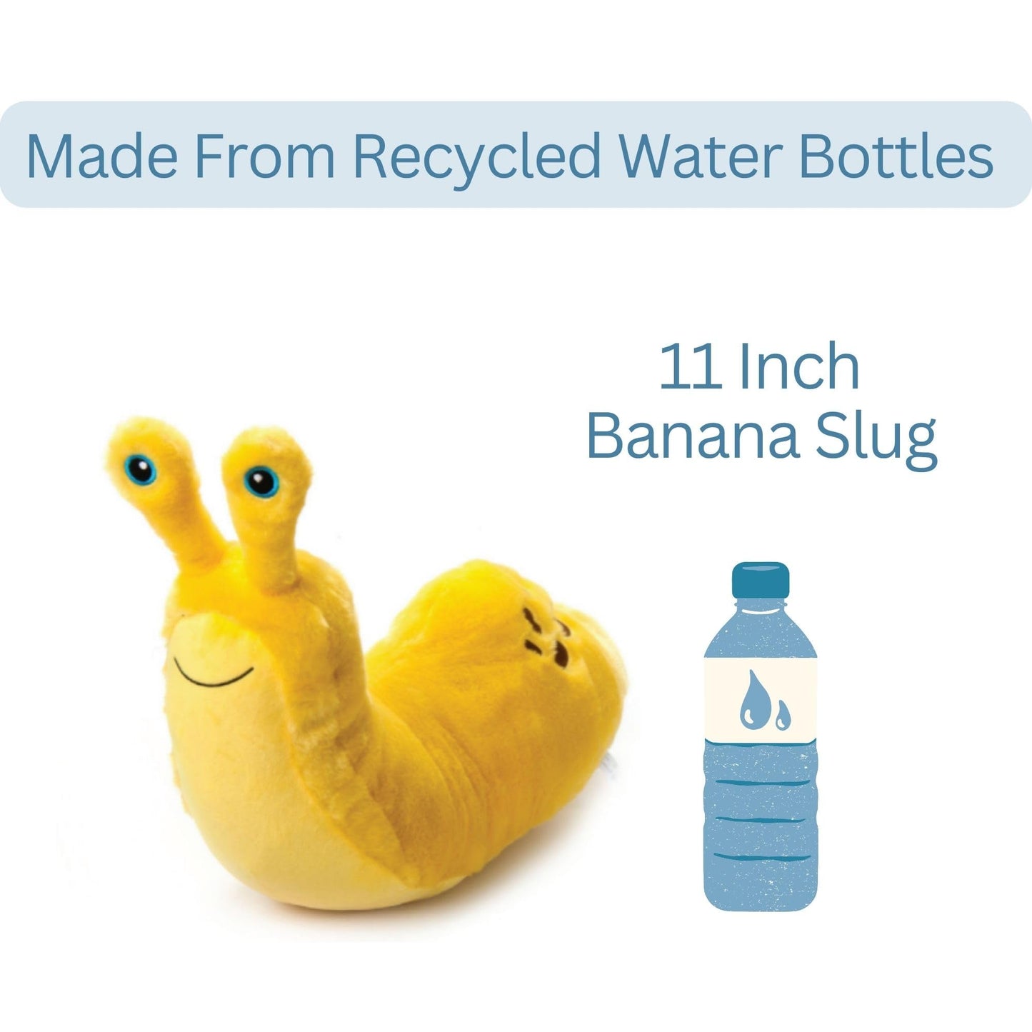 The Petting Zoo Banana Slug Stuffed Animal Plushie, Gifts for Kids, Wild Onez Wildlife Animals, Slug Plush Toy, 11 inches