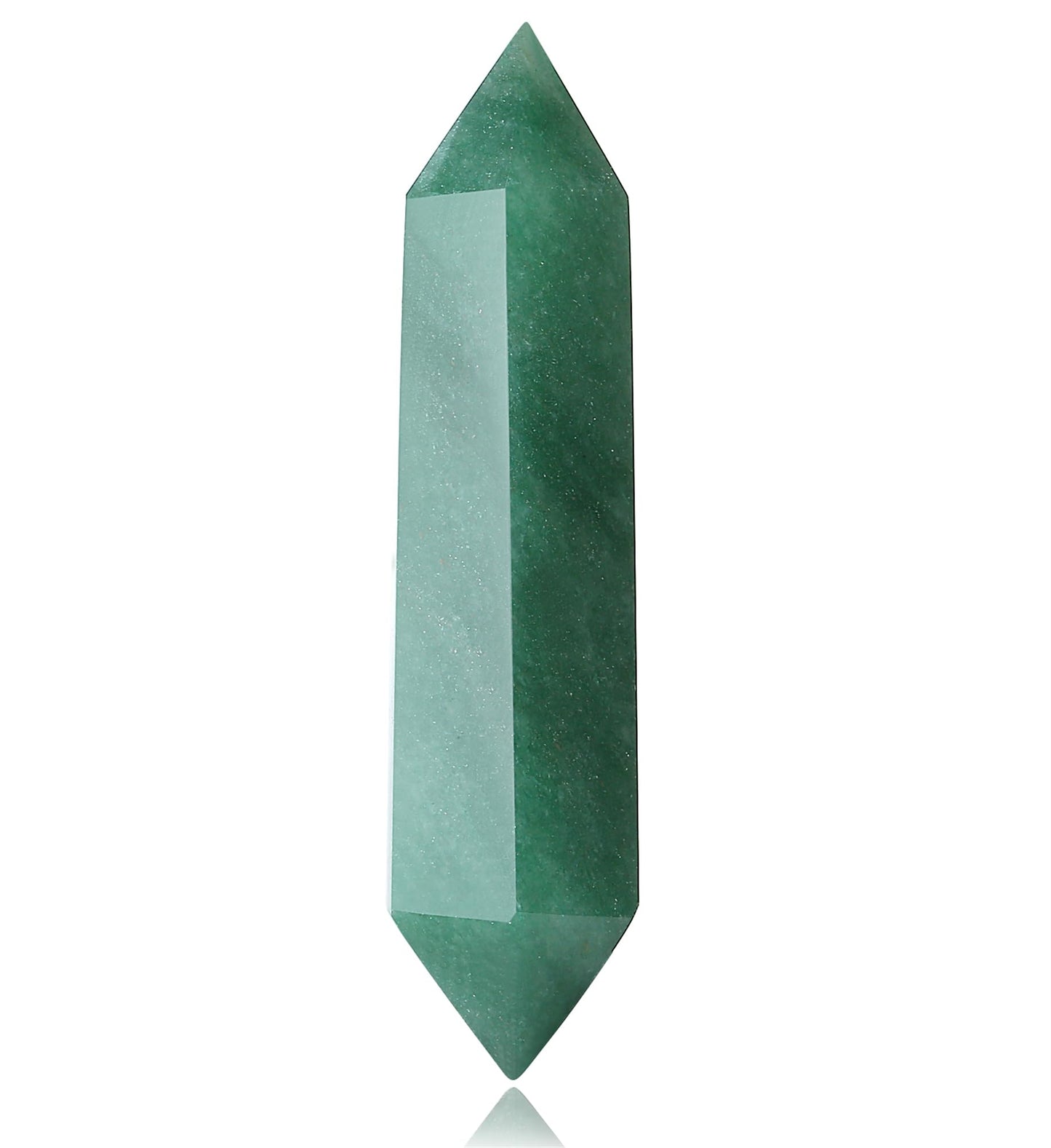 YATOJUZI 3.5" Green Aventurine Healing Crystals Wand Natural Crystals and Healing Stones Large Hexagonal Crystal Points for Meditation Divination Reiki Energy Balancing Good Luck Gifts 1PCS