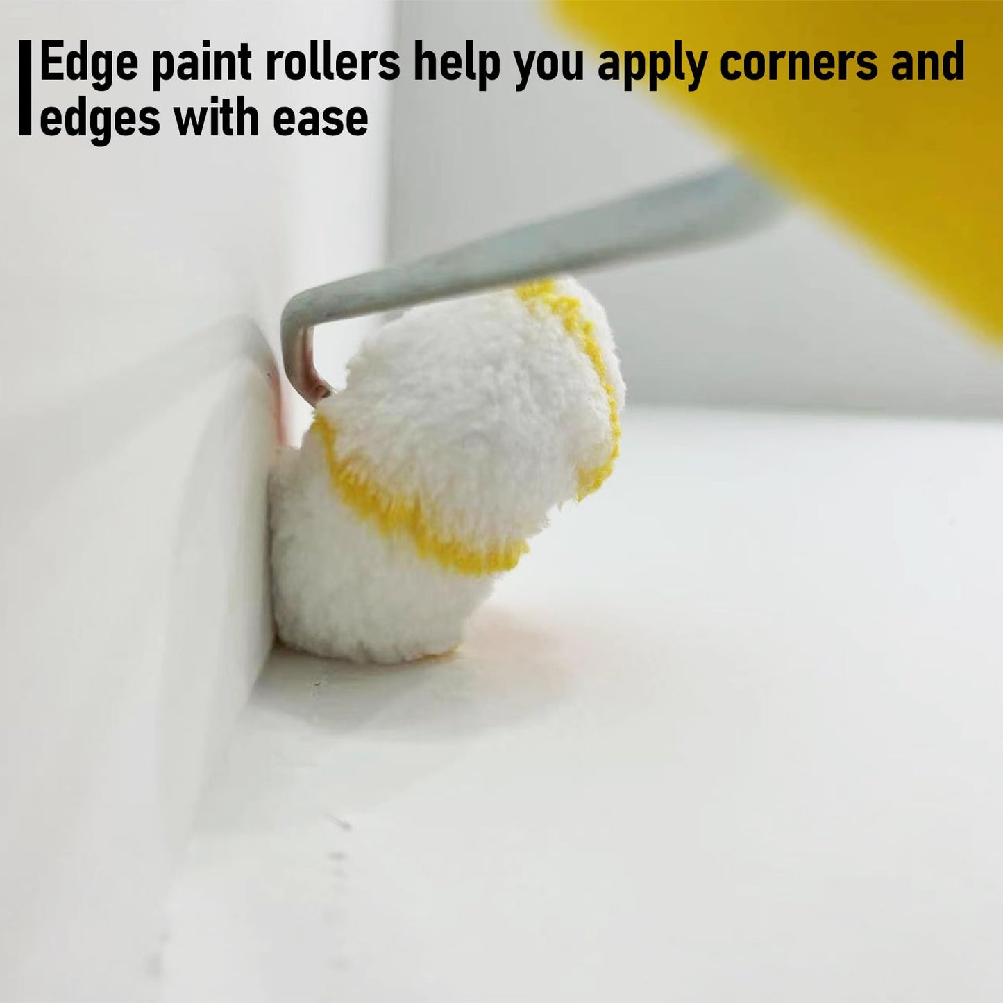 XWADJCD Corner Paint Roller, 3pcs Drywall Corner Edger Painting Rollers Kit, Corner Painting Tool for Home Office Wall Painting Decoration
