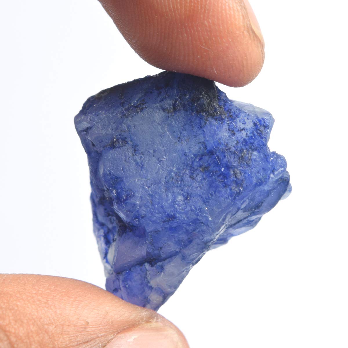 GEMHUB Protection Blue Sapphire Healing Crystal 42.00 Carat Natural Raw Uncut Rough Loose Gemstone
