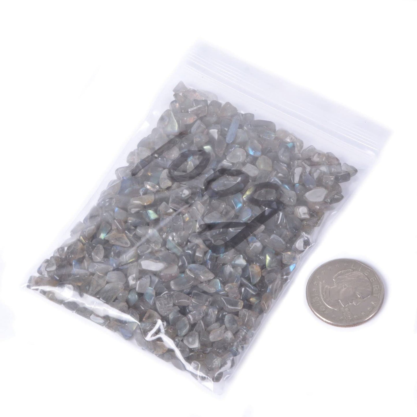 Natural Labradorite Polished Chips Crushed Tumbled Stone Crystal Healing Embellishments 100 grams
