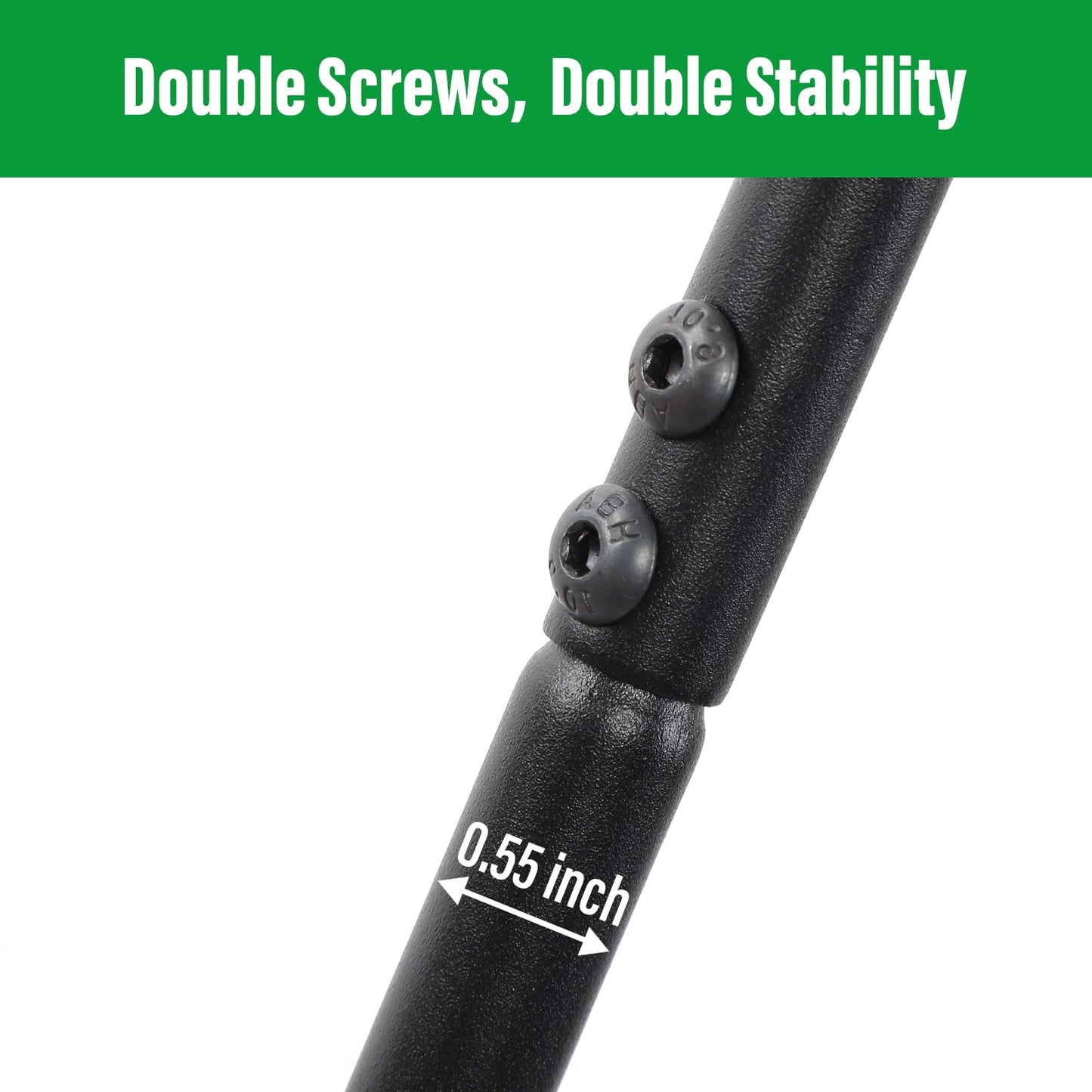 GOFORWILD Shepherd Hook 6 Pack Black, 33 inches Tall, Made of Premium Metal for Garden Decor, Plant Hanger, Lantern Hook, Solar Light Hanging, 7011-3
