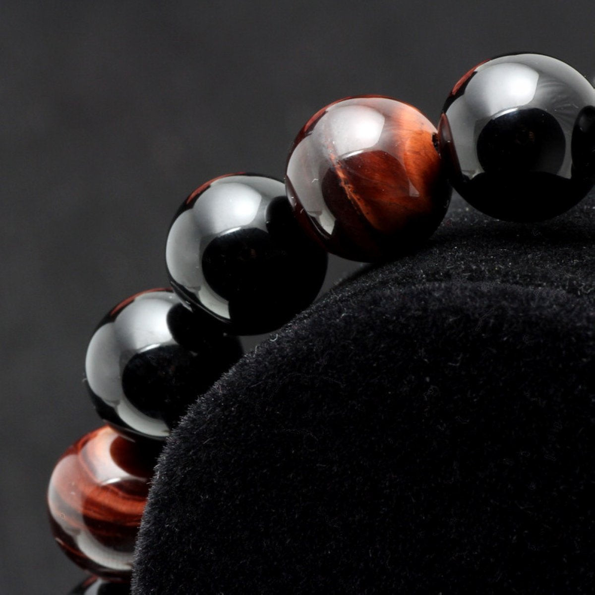 Merdia Men's Tiger Eye Stone Elastic Bead Bracelet with Loong Pattern Bead | Mens Jewelry | Loong Bracelet for Men | Mens Bracelet | Beaded Bracelet | Tiger Eye Bracelet Men | Crystal Bracelet