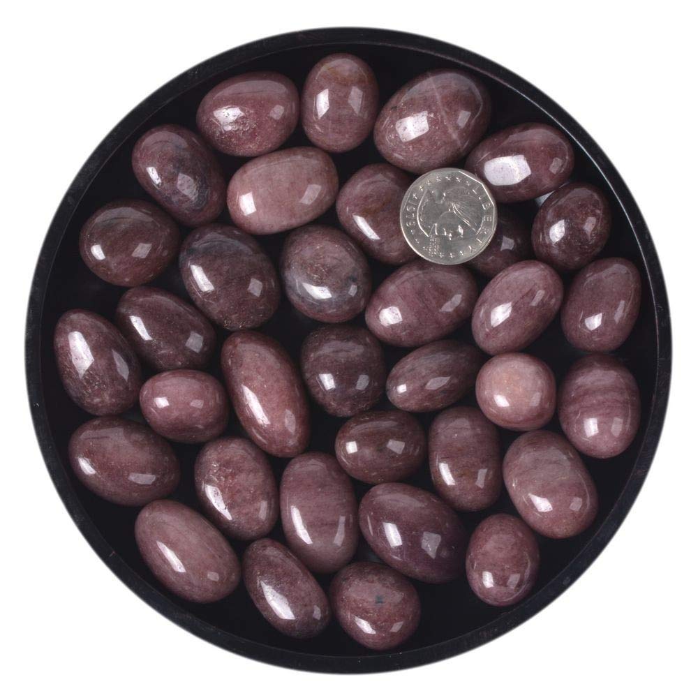 100 Grams Strawberry Quartz Tumbled Polished Natural Crystal Healing Pocket Stones Rock Collection