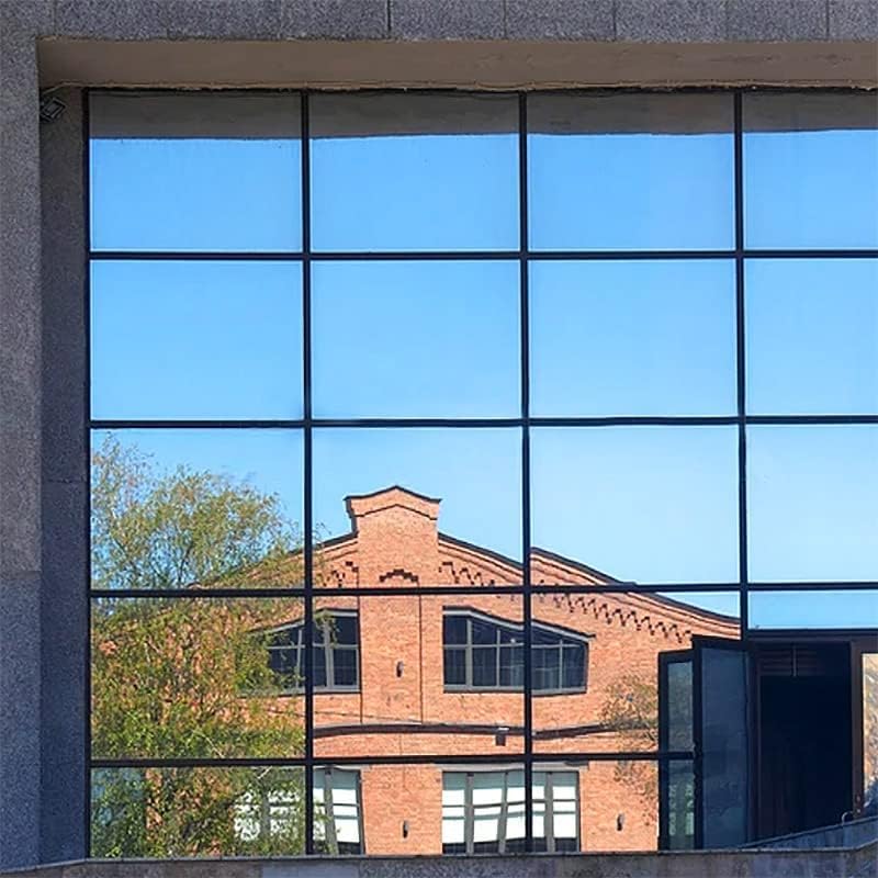 BDF S03 Window Film Highly Reflective Mirror Daytime Privacy and Sun Control Silver (Extremely Dark) - 60in X 24ft