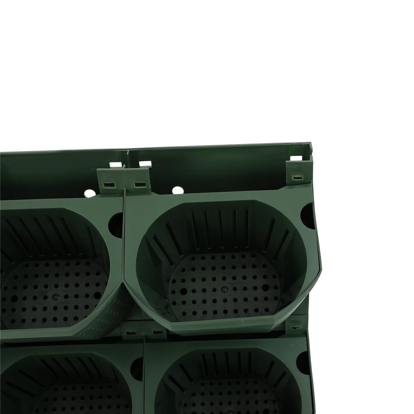 lxrnqcey Vertical Wall Planter, Wall-Mounted Flower Pot Holder with 36 Pots, Outdoor Wall Planter System, Hanging Vertical Wall-Plant for Yard Garden Balcony Home Decoration (Army Green)