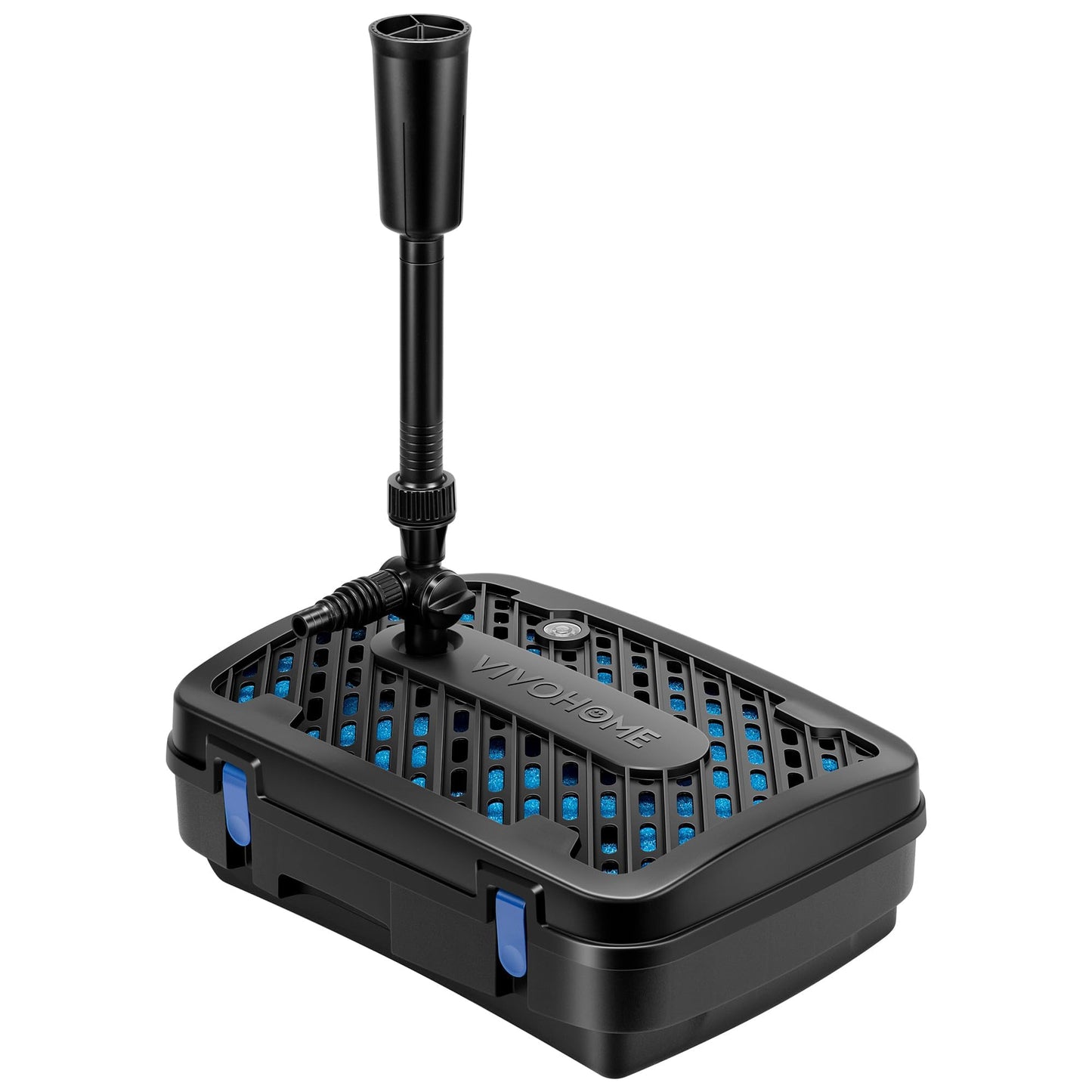 VIVOHOME All-in-One Pond Filter Fountain System Kits, 260 GPH Submersible Water Pump for Ponds up to 790 Gallons