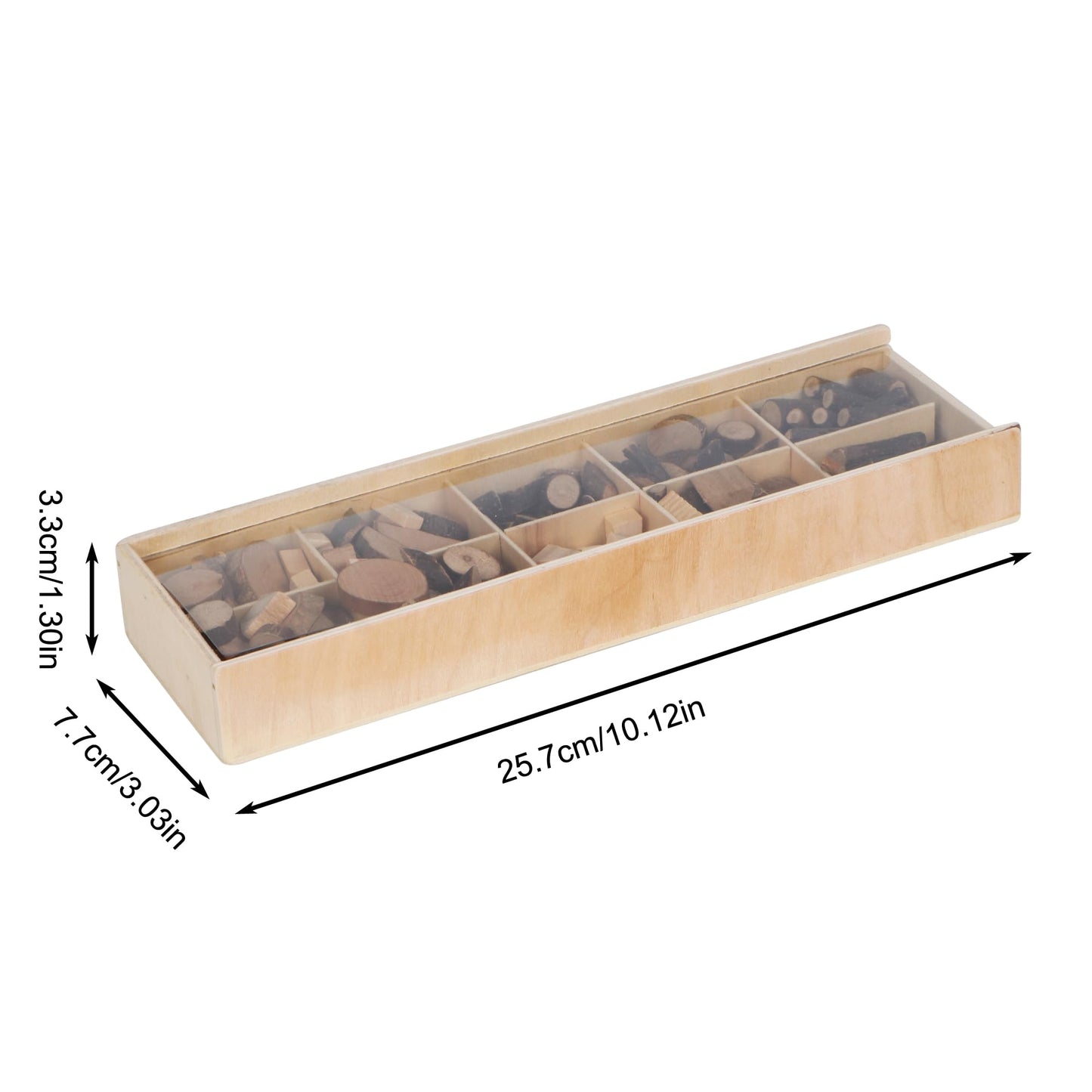 Candywood Wooden Unfinished Craft Kits Toy,Unfinished Natural Wood Slices Loose Part Play,DIY Wood Slices Kit for Toddler 3+ (UN_S)
