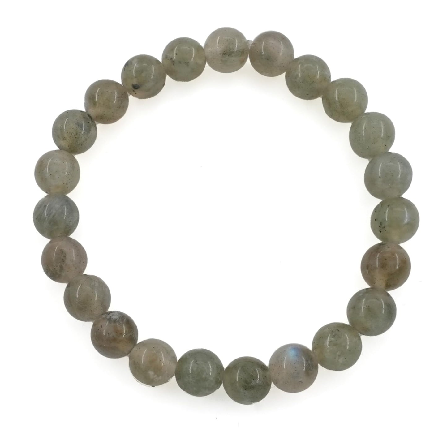 6mm Grey Moonstone Healing Bracelet for Inner Peace & Intuition, Chakra Balancing Crystal Jewelry Gray Moonstone Crystal Bracelet, Enhance Psychic Abilities Positive Energy Gemstone Bracelet