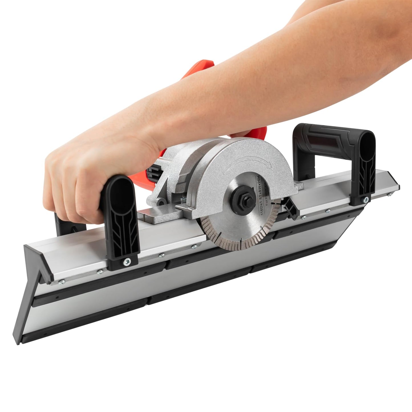 Electric Tile Chamfering Machine 45 Degree Handheld Ceramic Tile Cutter, 1200W High Precision Electric Tile Bevel Cutter Chamfering Tool with Aluminum Base Plate for Ceramic Marble Tile