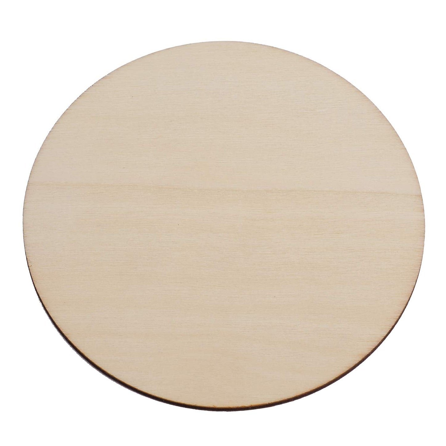 Foraineam 100 Pieces 4 Inch Unfinished Wood Circle Cutouts Round Natural Wooden Craft Circles Slices for Wooden Coasters, DIY Crafts, Painting, Writing, Engraving and Home Decoration