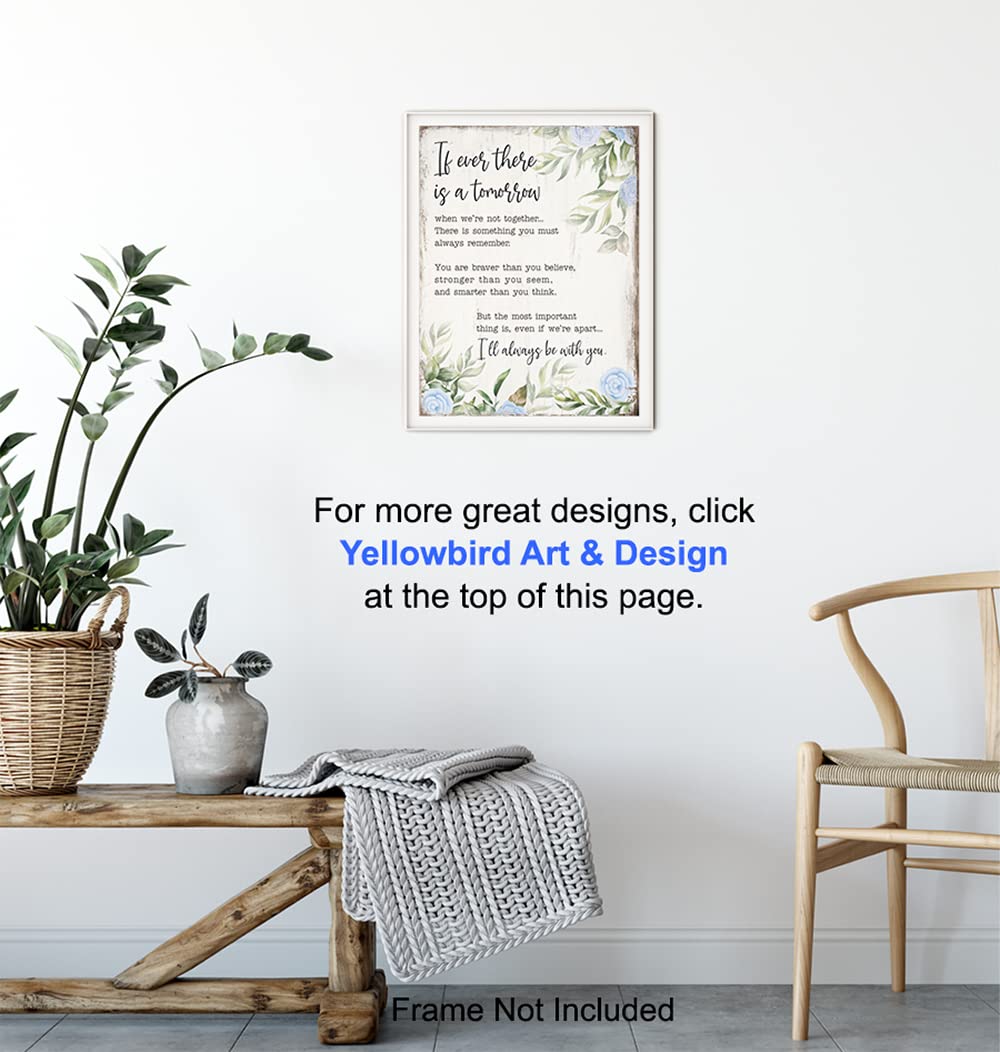 A. A. Milne Quotes Motivational Wall Art - Inspirational Positive Quotes Posters - Uplifting Encouragement Gifts for Women - Rustic Country Bohemian Encouraging Boho Wall Decor Saying 8x10